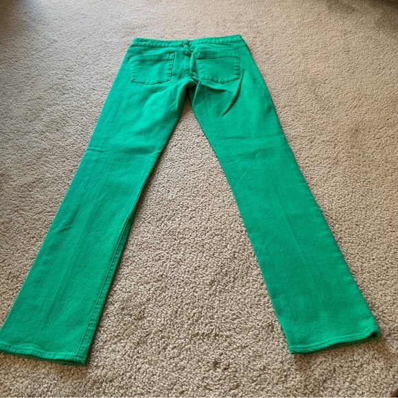 J. Crew Matchstick Kelly Green Jeans - Sz 26 - Picture 6 of 10